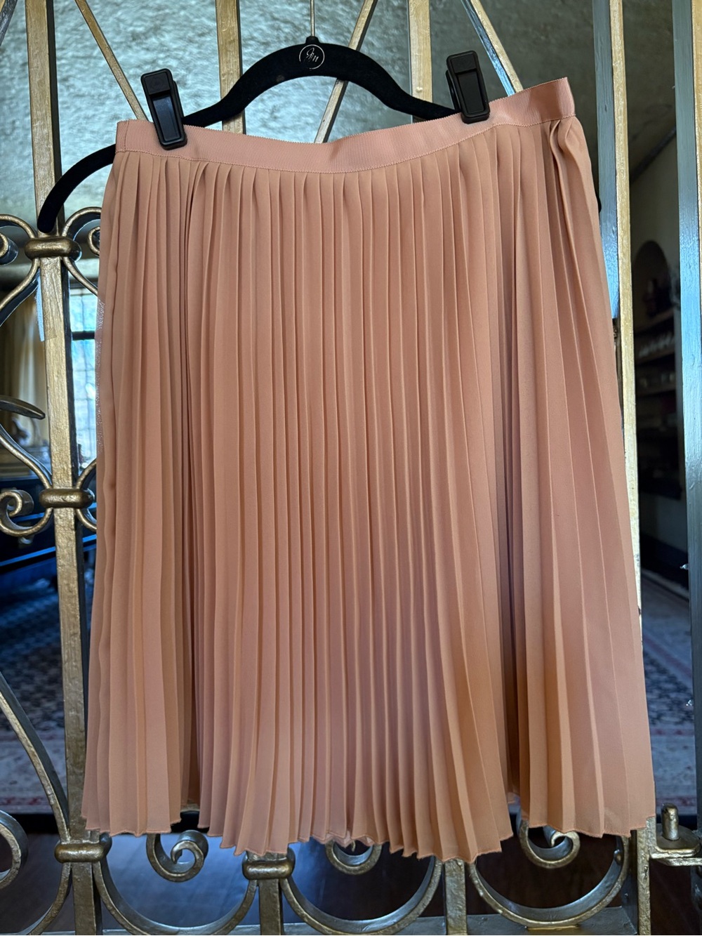 J. Crew Pleated Skirt in Dusty Rose
